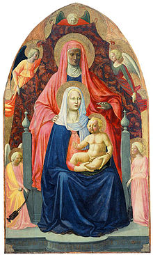 Madonna och barn med den heliga Anna .  