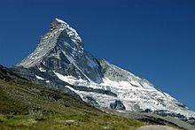 Matterhorns Šveices Alpos