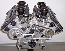 A Mercedes V6 racing engine from the DTM