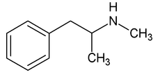 Kemijska struktura metamfetamina