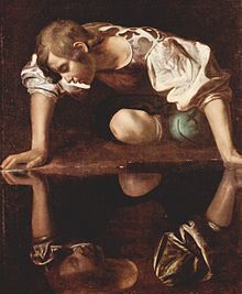Narcissus, door Caravaggio  