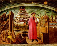 Dante pintado por Domenico di Michelino, 1465