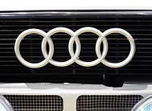 Radiator grille with Audi emblem Audi quattro (Rallye version, year of manufacture 1983)