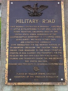 阿肯色州马里昂的泪水之路历史标志碑