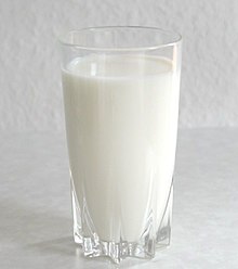 Een glas melk.  