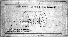 James H. Burton's Minié desenho de bola da Harpers Ferry Armory