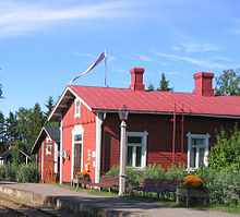 Estación de tren de Minkio en Jokioinen  
