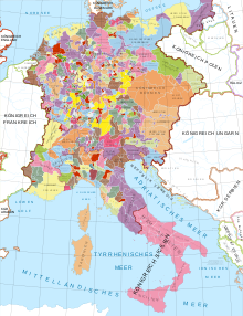 The Holy Roman Empire at the time of the Staufers