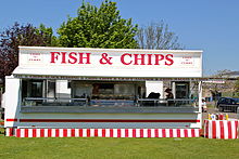 Mobiele fish and chips plaats