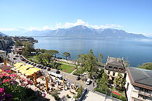 A Genfi-tó Montreux felől