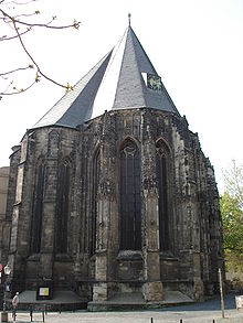 Moritzkirche, three-nave late Gothic hall church, built 1388-1511