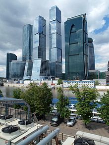 Moscow International Business Center in aanbouw