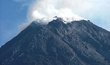 De berg Merapi  
