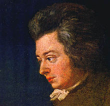 Onafgewerkt portret van Mozart, 1782