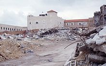 Arafat's official residence largely destroyed (March 2003)
