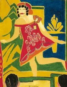 Danceuse door Alexis Mérodack-Jeanneau, 1910