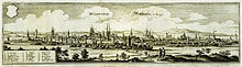 Mulhouse around 1650 (copper engraving by Matthäus Merian)