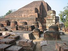 As ruínas da Universidade Nalanda na Índia onde Xuanzang estudou.