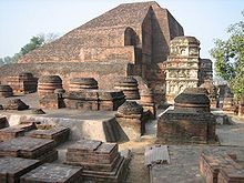 Ruiny univerzity Nalanda v Indii, kde Xuanzang studoval.