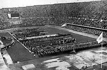 Teams bij de openingsceremonie van de 1952 qames