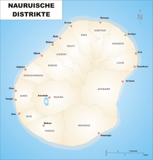 The Nauruan Districts