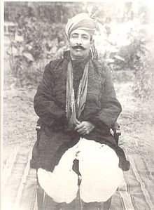 Nawab Muhammad Khan-i-Zaman Khan, nawab z Amb. V Darbandu, stát Amb, 1923.