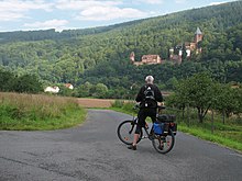 Neckar cycle path near Zwingenberg