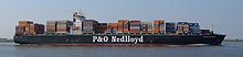 Post-Panamax container vessel P&O Nedlloyd Barentsz (5468 TEU) built 2000 by Kvaerner Warnowwerft (2001)
