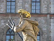 Neptune in front of the Weimar town hall