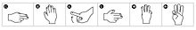 Prstové písmo v japonském znakovém jazyce. Tyto tvary rukou znamenají Nihon Shuwa. Nihon Shuwa je japonský název pro japonský znakový jazyk.  