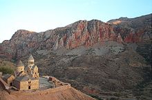 Norawank monastery in a valley southeast of Areni