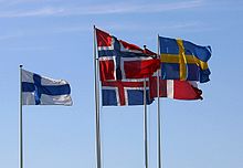 Flags of the Nordic countries