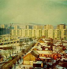 A prefabricated housing estate in the Staré Mesto district in 1971