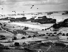 Supply landings at Omaha Beach