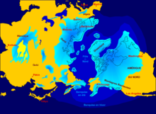 The circumpolar ice sheet of the last cold period