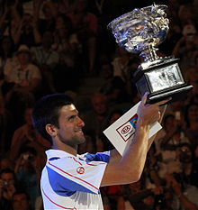 Đoković 2011 after his second win at the Australian Open