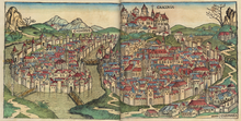 Town view in the Schedel'schen Weltchronik of 1493
