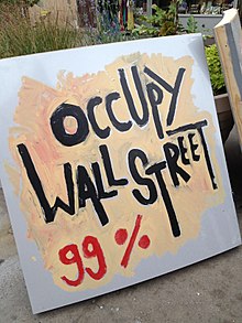 Con su retórica del "99%" (el pueblo) contra el "1%" (la élite), el movimiento internacional Occupy fue un ejemplo de movimiento social populista.  