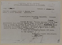 Deportation report from Travnik to Jasenovac and Stara Gradiška (March 1942)