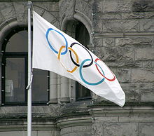 A bandeira olímpica