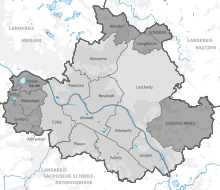 Imágenes principales  The city districts (light gray) and localities (dark gray) of Dresden
