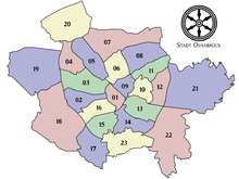 Osnabrück districts with official numbers