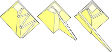 From left to right: zigzag ramp (according to Hölscher), inner ramp (according to Arnold) and spiral ramp (according to Lehner).