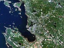 Satellite image of Oulu