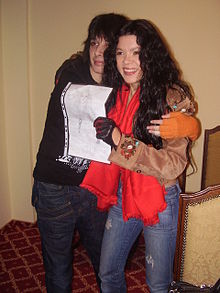 Ruslana (avec un fan, en Roumanie)