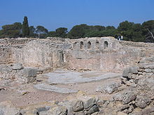 Ruins of the Basilica of Empúries in Catalonia
