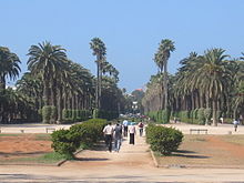 El Parque de la Liga Árabe en Casablanca  