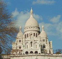 De basiliek van Sacre Coeur, Parijs  