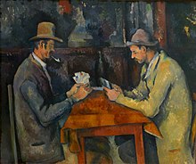 Slika Paula Cézanna iz leta 1895, ki prikazuje igro s kartami.