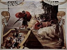 The companions of Odysseus rob the cattle of Helios (Pellegrino Tibaldi)
